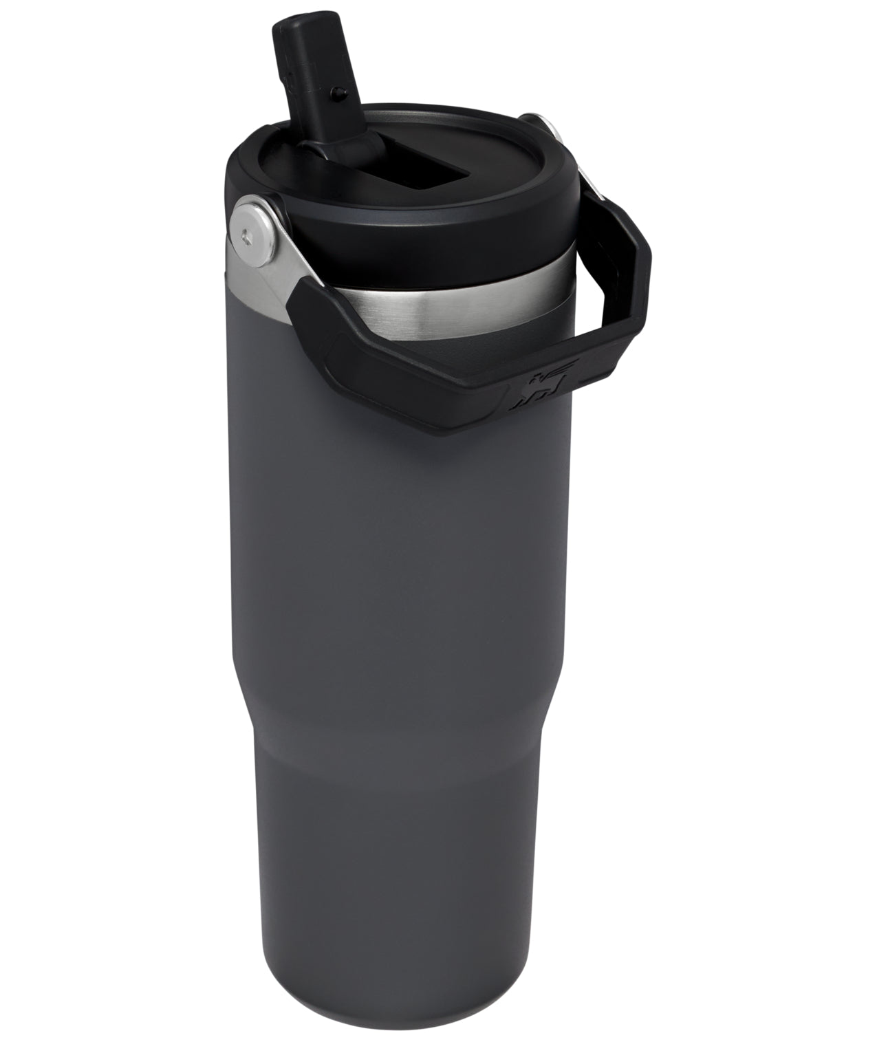 The IceFlow™ Flip Straw termokop, Charcoal - 0,89 L